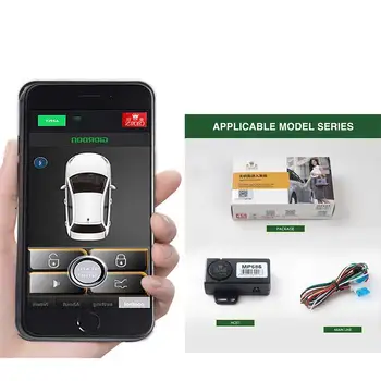 Automobilių Signalizacijos Sistema su PKE APP imobilizavimo Automatinė bagažo skyriaus Atidarymo Išmanųjį telefoną Kontrolė, Centrinis Užraktas/Durys