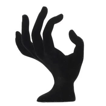 Black Velvet GERAI Projektavimo Manekenas Rankos Piršto Modelio Papuošalus Žiedą, Apyrankę, Vėrinį Grandinės Stendas Turėtojas Vitrina Stovo