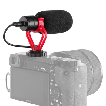 MAMEN KT-G3 Profesinės Įrašymas Mikrofonas Su amortizatorius 3.5 mm Sąsaja DSLR Kamera DV Telefono Vlog Įrašymas
