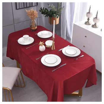 Šiaurės stilius staltiesės, Amerikos šviesos prabanga aukso aksomo, staltiesės, vientisos spalvos žurnalinis staliukas placemat