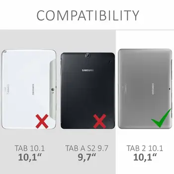 360 Laipsnių Besisukantis Apversti PU Odos Padengti Case For Samsung Galaxy Tab 2 10.1 P5100 P5110 P7500 P7510 Tablet Atveju Tab2 10.1 Stiklo