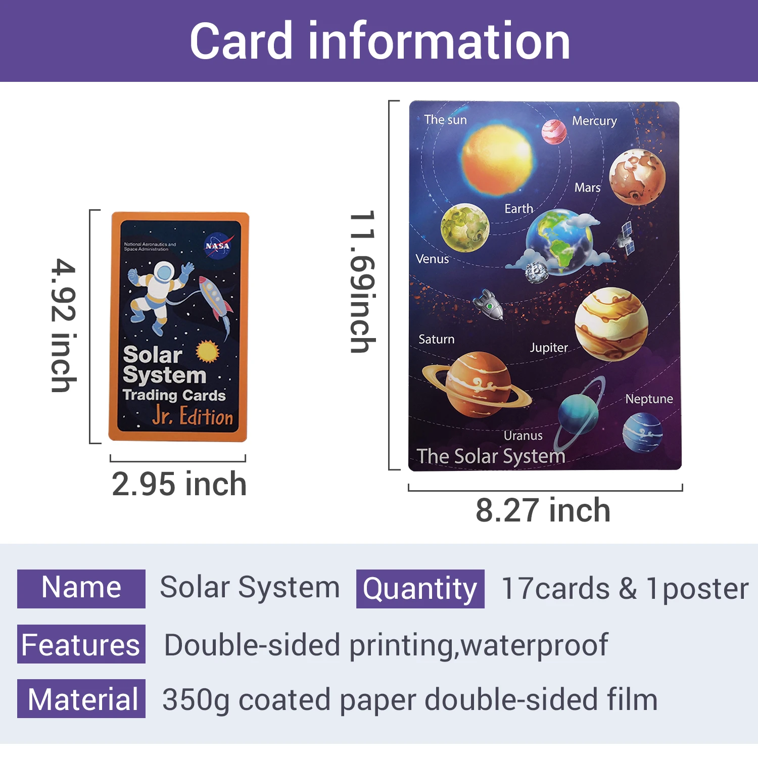 saulės sistemos prekybos kortelės