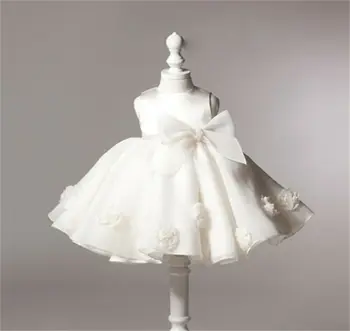 0-24M Naujagimiui Kūdikių Mergaičių Suknelė Princesė Balto Tiulio Tutu Šalis Gimtadienio, Vestuvių Suknelės Mergaitėms, Krikšto Suknelė