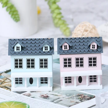 1:12 Lėlių Miniatiūrinės Medinės Mažai Namas Modelis Puikus Vila Doll House Dekoro