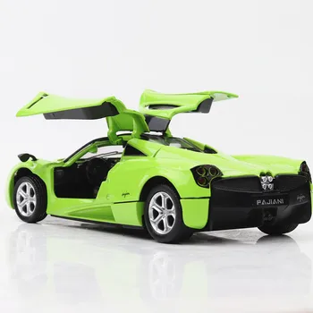 1:32 Pagani Zonda Automobilių Modeliai Metalo Modelio Garso Ir Šviesos Traukti Atgal, Vaikams Gali Būti Atidaryta automobilių miniatiūriniai atgal į ateitį
