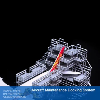 1:400 Oro Uostų Įrangos Modelis Žemės Techninės Priežiūros Rėmo Kopėčių Keleivinių Lėktuvų Jungiamojo Platforma Plaukioja Lauko Scena Modeliavimas