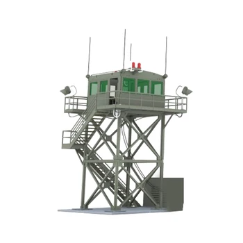 1:72 2 Aukštų Stanica Modelis Smėlio Lentelė Karinis Modelis Lookout Tower Urmu Dekoro Modelio Švietimo Žaislas, Dovana Vaikui, Vaikas, Suaugęs