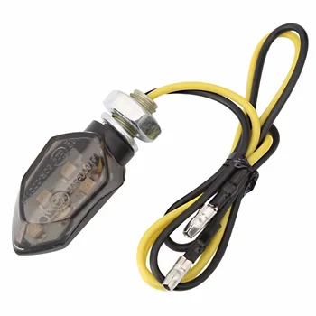 1 PAV motociklo posūkio signalo lemputė led indikatorių dėl moto geltona lemputė flasher elektros lemputės Uodegos Šviesos blykstė yamaha harley