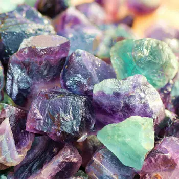 1 pakelis spalvinga gamtos fluorito kristalas nereguliarus juostelės kvarco kristalo akmens taškų terapija stick fizioterapija akmens