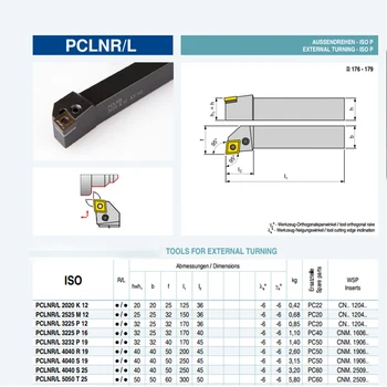 1 vnt DCLNR2525M12 tekinimo įrankis, DCLNR / DCLNL metalo tekinimo staklių pjovimo įrankis, tekinimo įrankis, CNMG1204 išorės D tipo įrankis