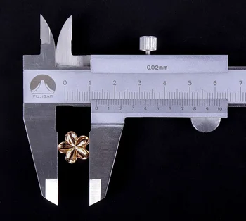 10 X 13mm Mielas Bling Glod 3D Gėlių Tvirtinimo Kniedės Odos Amatų Diržo Maišelis Stud Dekoras
