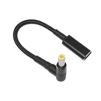 100W USB C Tipo Moteris: 5.5x2.5mm Kištuko Keitiklį Nešiojamas Maitinimo Adapteris Jungtis USB C Greito Įkrovimo Kabelis Nešiojamas Įkroviklis