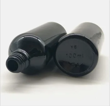 100ml juoda tuščia stiklo butelis losjonas emulsija esmė alyva skysta serumo komplekso atkūrimo odos priežiūros kosmetikos pakuotės