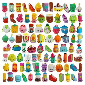 100vnt/daug Anime 3D retas žaidimas duomenys parduotuvė kawaii mielas vaisių maisto Baldai daržovių modelis žaislas, kolekcines, dovana mergaitei