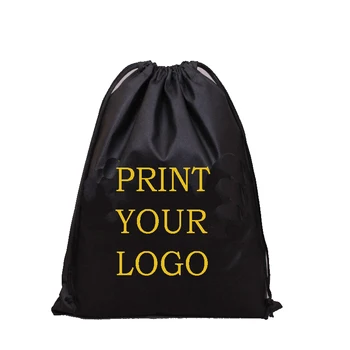 100vnt logotipą Pirkinių maišeliai raišteliu kuprinė spausdinti savo logotipą