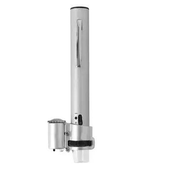 100x Didelės Galios Padidinimo Didinamojo Stiklo, Metalo Pieštuko Formos Mikroskopas Su Reguliuojamais LED Šviesos MG10085-9