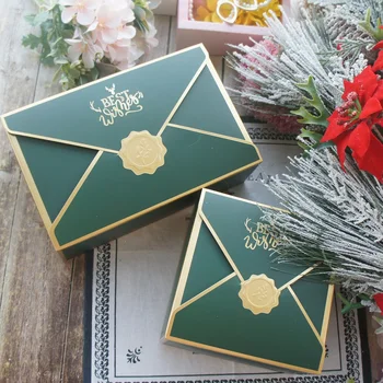 10vnt Apgaubti Aukso Žalia Briedžių Geriausia Nori Dizainas Slapukas Macaron Saldainių Popieriaus Langelį Kalėdų Vakarėlį Dovanų Pakavimo Dėžės