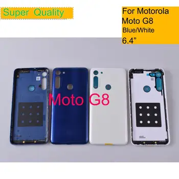 10vnt/Daug Motorola Moto G8 Korpusas, Baterijos Dangtelis, galinis Dangtelis Atveju Galinių Durelių Važiuoklės Shell G8 Pakeitimo
