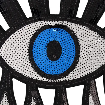 10vnt didelėmis akimis, sidabro blizgučiai akių ženklelis išsiuvinėti pleistras geležies aplikacijos drabužių priedai krepšys apdaila
