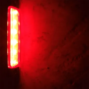 10x 6 LED Raudona Clearence Sunkvežimis, Autobusas, Priekaba, Šoniniai Gabaritiniai Rodikliai Šviesos Lempa 12V 6LED 24V