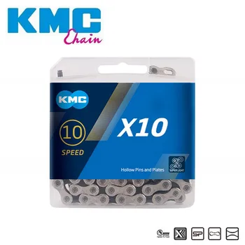 116 Nuorodos Originalus KMC X10 Grandines Ciklo Derailleur Grandinė 10 Greičio Kalnų MTB Kelių Dviračių Grandinės