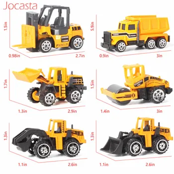 12 1 Lydinio Automobilių Žaislas Mini Diecast 1:64 Metalinės Konstrukcijos, Transporto priemonės Žaislas Automobilio Modelio Projektavimas Sunkvežimis Automobilio Žaislai Berniukams Dovana Vaikams [