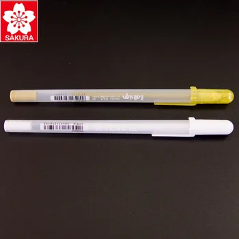 12 Vnt./Daug Sakura BALTO Aukso Gelly Roll Vandens Pagrindu 0,7 Mm XPGB#50 Gelio Rašiklis Pagamintas Japonijoje