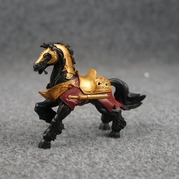 14~17cm dydžio Vidurnakčio žirgas, Drakonas Mount veiksmų skaičius, lėlės vaikams kolekciją internete žaidimas mūšis karo žirgas-arklys žaislas