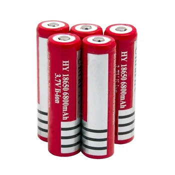 18650 Baterija Aukštos Kokybės 6800mAh 3.7 v, Li-ion baterijas e-cigarete, žibintuvėlį, Fakelą