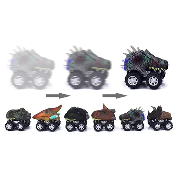 1Pc Kūdikių Traukti Atgal Dinozaurų Automobilių Žaislas Mini Dino Automobilių Dinozaurų Transporto priemonės Vaikams, Žaislai, Tyrannosaurus Veiksmų Skaičius, Vaikų Kalėdų Dovana