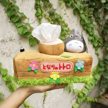 1Pcs Miela Šinšilų Totoro Pliušinis Lėlės Žaislas Audinių Dėžės Gavyba Buityje Totoro Dovanos Mergaitėms, Aukštos kokybės