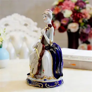1pc Keramikos, Rankdarbių Porceliano Dekoravimo Darbalaukio Moterų Statulėlės Ornamentu Amatų Porceliano Puošmena Moterų Papuošalai