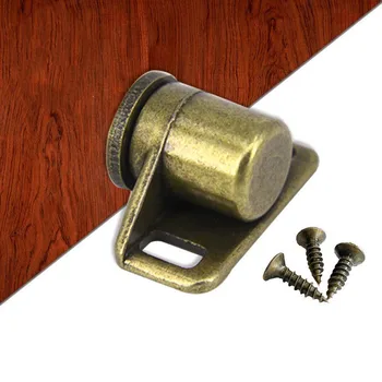 1pc Stiprus magnetas durų sugauti užrakto liežuvėlis Bronzos virtuvės spintos detalės baldai kamščiai super Minkštas Arčiau Spinta Aparatūra