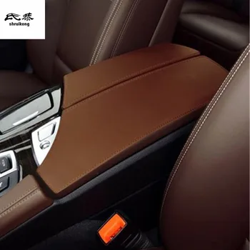 1set Automobilio lipdukas, skirtas 2011-2017 BMW 525 528 530 F10 LHD Mikropluošto Oda automobilių reikmenys porankiu dėžutės apsaugos dangtelis