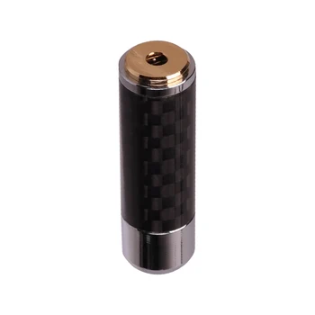2,5 mm Aukso Padengtą Ausinės Moteris Audio jungtis 4 Kontaktų Metalo Adapteris Anglies Pluošto Kevalo Jungtis HiFi Ausinių aš.D=6,0 mm