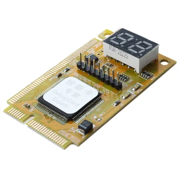 2 Skaitmenų Mini PCI/PCI-E LPC PO Testeris Diagnostika Derinimo Kortelės Adapterį Analyzer for Notebook Nešiojamas Kompiuteris