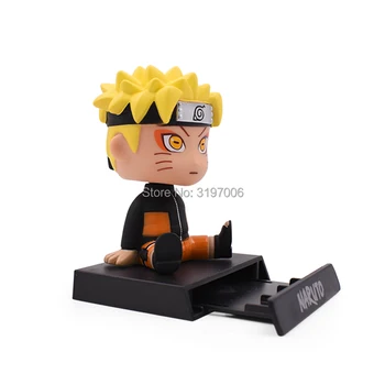 2 Stilių Naruto Veiksmų Skaičius, Žaislai, Telefono laikiklis, Naruto Shippuden, Anime, PVC Kolekcines Modelis Žaislas, Lėlė
