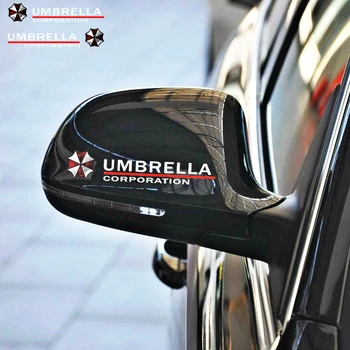 2 X Umbrella Korporacijos Atspindintis galinio vaizdo Veidrodis Automobilio Lipdukas, Decal Aksesuarai 