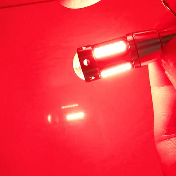 2 vnt 30W Balta(WeiB) Raudona(Rot) LED Automobilių Žibintai Lemputės Leuchte BAY9S H21W DC12V 30SMD VW CC Atsarginės Žibintai Klaidų Canbus