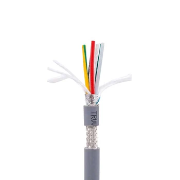 20/18/22AWG 2-8 core Towline ekranuotas kabelis 5m PVC lanksti viela TRVVP atsparumo lenkimo atsparus korozijai vario viela
