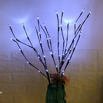 20 Lempučių, LED Gluosnio Šakos Šviesos Lempos Gamtos Aukščio Vaza Užpildas Gluosnio Šakelė, Apšviesta Filialas Kalėdų Vestuvių Dekoratyvinis Apšvietimas