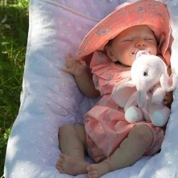 20 colių Naujagimis Kūdikis Reborn Lėlės, Žaislai Rinkinį Mergaitėms Silikono Miega Lėlės Reborn Perkrovimo Drabužius Gimtadienio Dovanos
