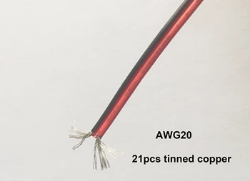 200Meter 2PIN Vielos nemokamas pristatymas AWG20 kabelis viela pratęsimo LED šviesos juostelės viena spalva