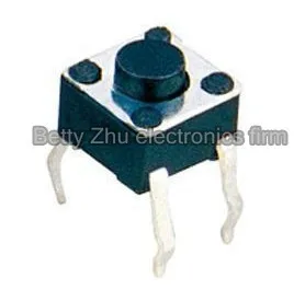 200PCS/DAUG 6*6*4.3 mikro jungiklis (žalia dome) jutiklinio jungiklio mygtuką perjungti 6mm*6mm*4.3 mm