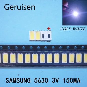 200PCS SAMSUNG LED Apšvietimas 0.5 W 3v 5630 Cool white Backlight LCD TV TV Taikymas SPBWH1532S1ZVC1BIB