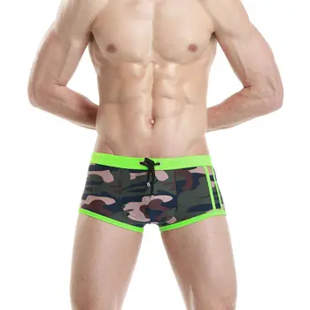 2016 Naujausias vyrų kamufliažas modelio maudymosi kostiumai seksualus vyrai plaukti lagaminai juoda/army green camo vyrų maudymosi kostiumėlį vyrų vonia kamieno