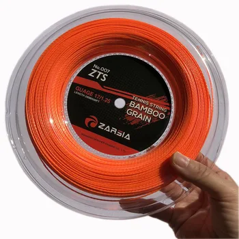 2018 ZARSIA Bambuko poliesterio teniso stygos POLI teniso raketės stygos 200m verpimo Teniso stygos 1,25 mm 17G (orange)
