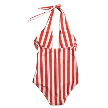 2019 Dryžuotas maudymosi kostiumėlį vienas gabalas moterų maudymosi kostiumai seksualus bodysuit plaukimo kostiumas push-up Monokini maudymosi kostiumai maillot de bain femme