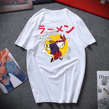 2019 Naujas Vyrų Hip-hop T-shirt Camisetas Hombre Streetwear marškinėliai Su Katės Harajuku Japonija Stilius Įdomus Vasaros Šukuotinės Medvilnės Marškinėliai