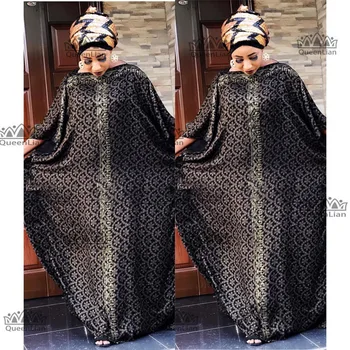 2019 Naują Afrikos Spausdinimas su Deimantu, medvilnės, Šifono Ilgai Dashiki Dress Lady Ilgis :140cm Pločio:115cm (zuan15#）